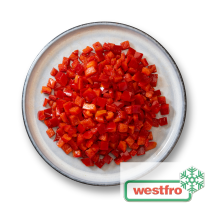 Westfro Poivrons rouges en cubes 10x10