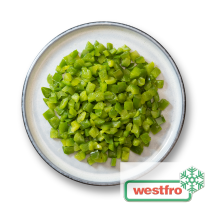 Westfro Poivrons verts en cubes 10x10