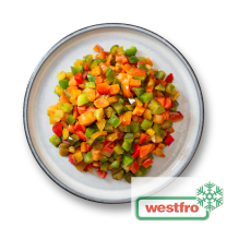Westfro Poivrons en cubes 10x10 rouges/verts